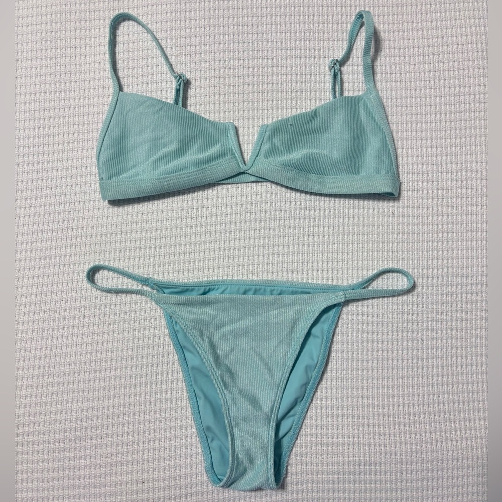 L.A. Hearts Blue Bikini Set